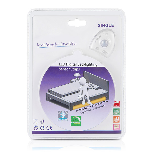 Single dimmable bed